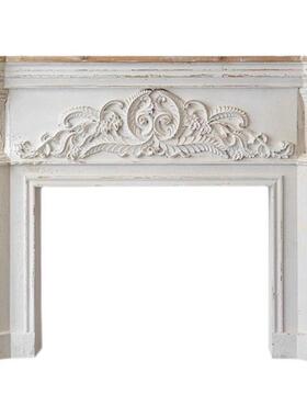 美式法式古壁炉饰柜装饰炉壁架别墅民59127宿客厅玄关欧式雕装花