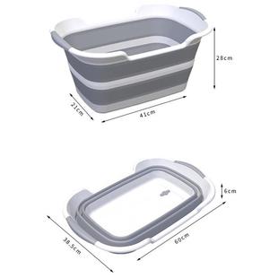 枯法师可折叠多功能篮浴ZD009洗盆厂家折叠脏衣家用宠物盆澡杂物