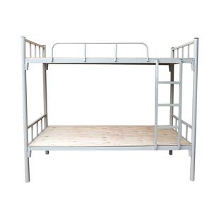 厂家工厂管学校宿34257舍公寓铁床架上铺铁床白色圆双人铁架下床