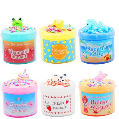 70ml 史莱姆套装slime kit 棉花泥 黄油泥不沉淀彩泥黏土玩具