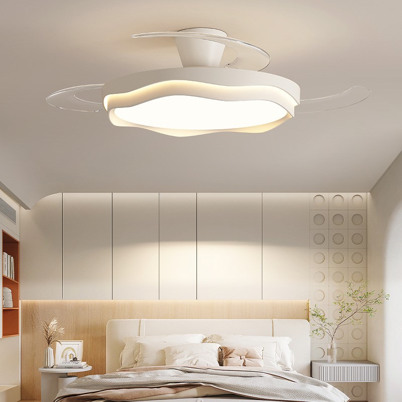 隐形风扇灯餐厅吊灯2025新款高级感电扇灯中山灯具客厅卧室吊扇灯