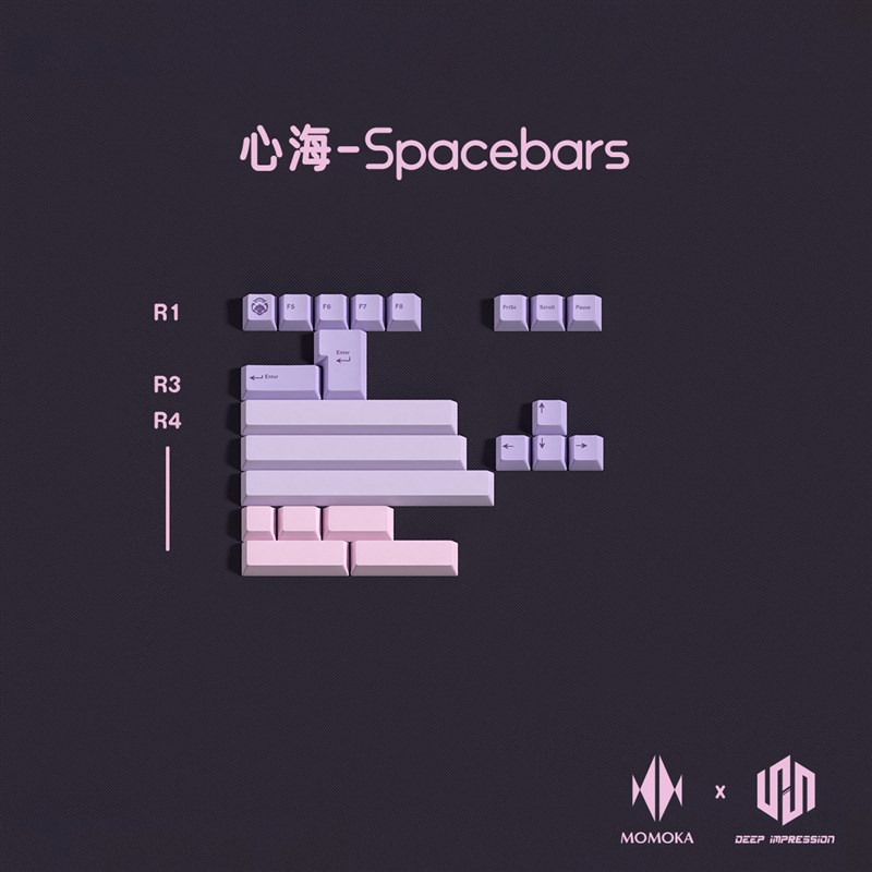 MOMOKA 珊瑚宫心海主题键帽原厂高度PBT热升华机械键盘客制化键帽