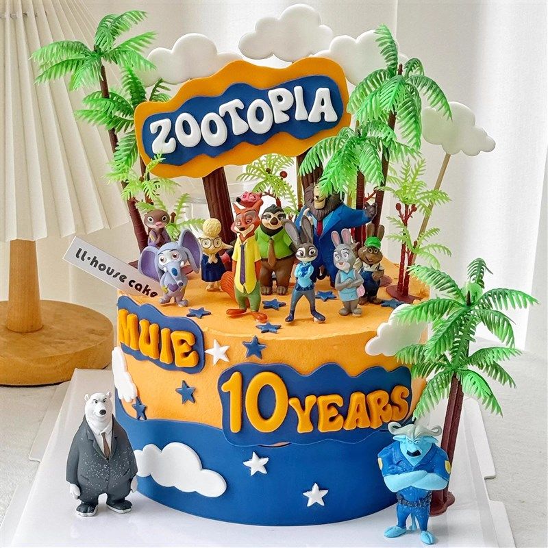 疯狂动物城蛋糕装饰12款朱迪兔子尼克狐狸闪电牛狮子儿童生日摆件,节庆用品/礼品,节日装扮用品,淘宝优惠券,粉丝福利购,淘宝优惠卷