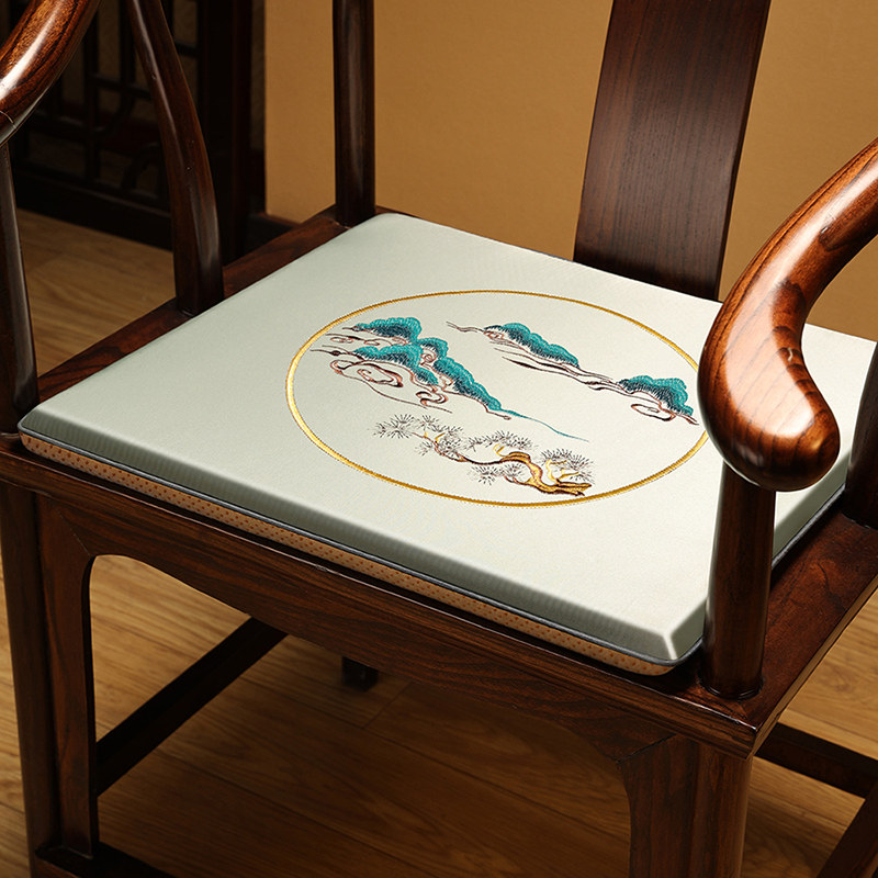新中式椅垫坐垫红木沙发垫座垫椅子垫子实木餐桌椅垫凳子垫防滑垫