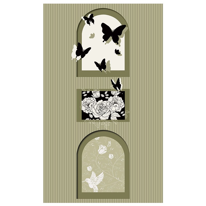 玻璃门贴纸高级衣柜贴膜两联推拉门改G造橱柜墙纸移门家具木门翻