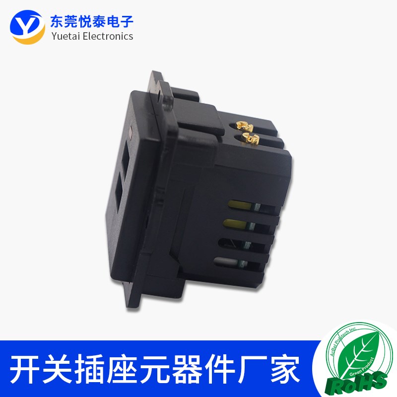 卡式嵌入式插座USB电源插座双USB接口插AC电源插座模块排插设备