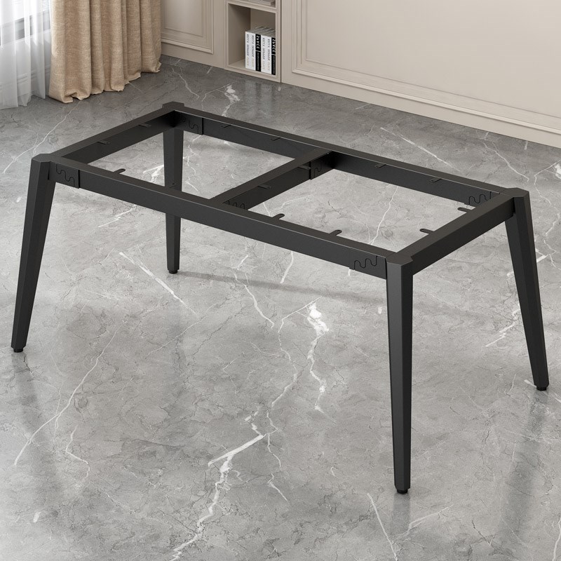 铁艺桌腿支架岩板餐桌铁架书w桌架子底座会议办公桌腿金属桌脚定