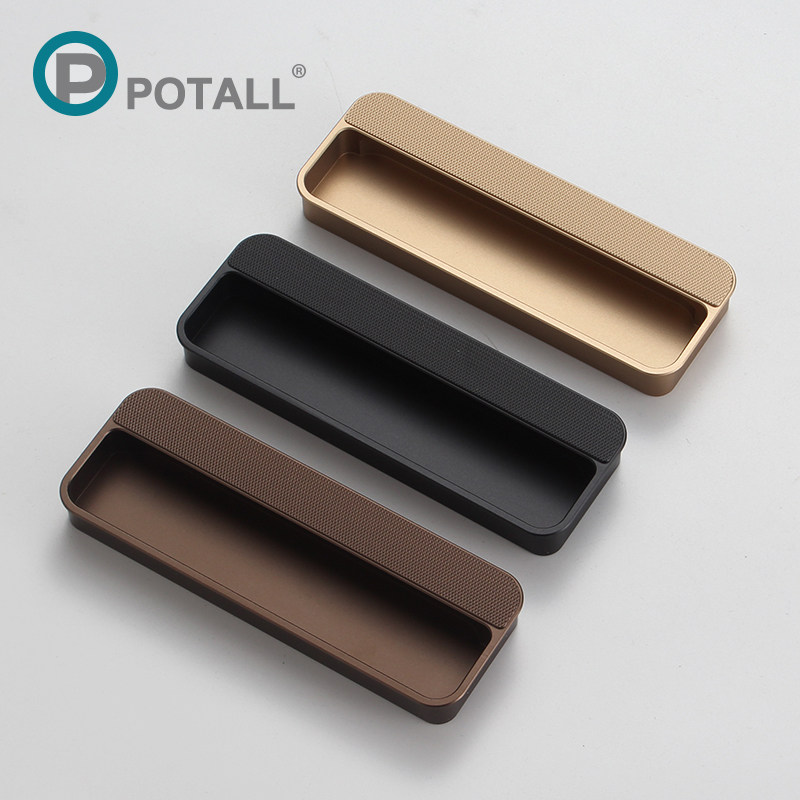 嵌入式衣柜柜门谷仓门抽屉拉手柜子移门暗藏隐形把手推拉门扣手