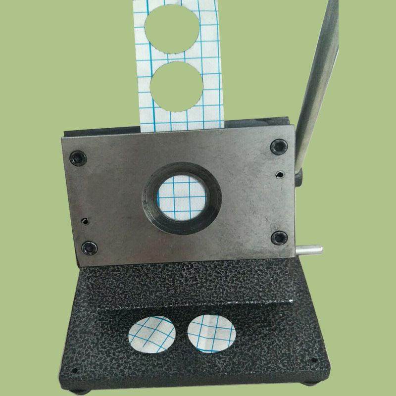 现货不定时现货胸章吊牌标签圆形切割机切圆机38mm40mmPVC切