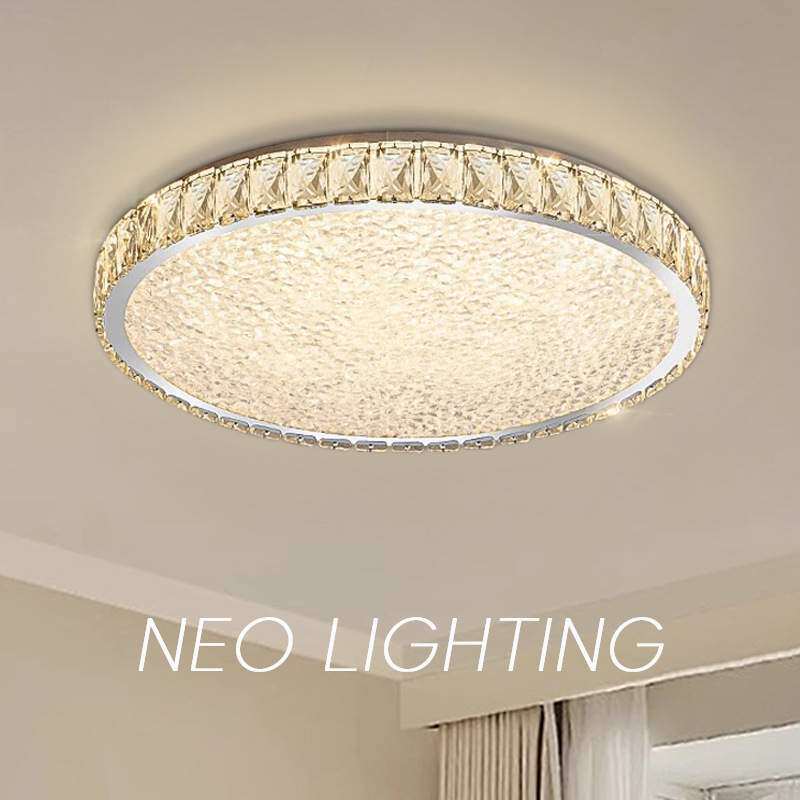 人气爆款水晶吸顶灯高级感全光谱护眼书房卧室餐厅法式轻奢客厅灯