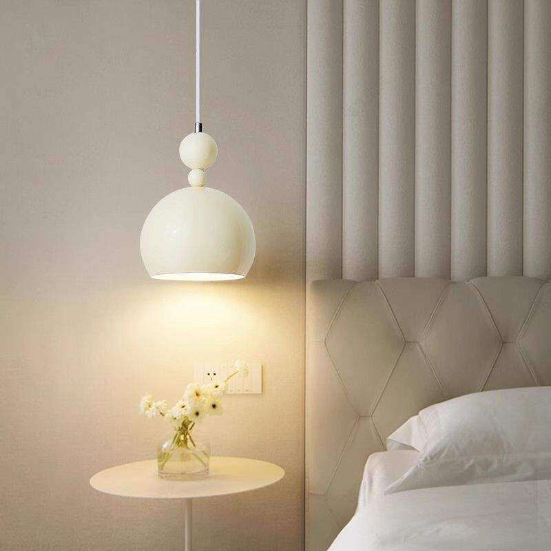 奶油风主卧床头吊灯新款包豪斯中古餐厅灯现代设计师吊线中山灯具,3C数码配件,USB灯,淘宝优惠券,粉丝福利购,淘宝优惠卷