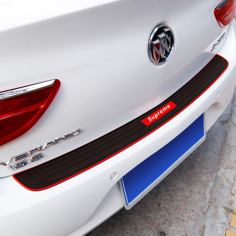 汽车改装后备箱防护条保险杠防撞防擦橡胶条尾门装饰条门槛后护板