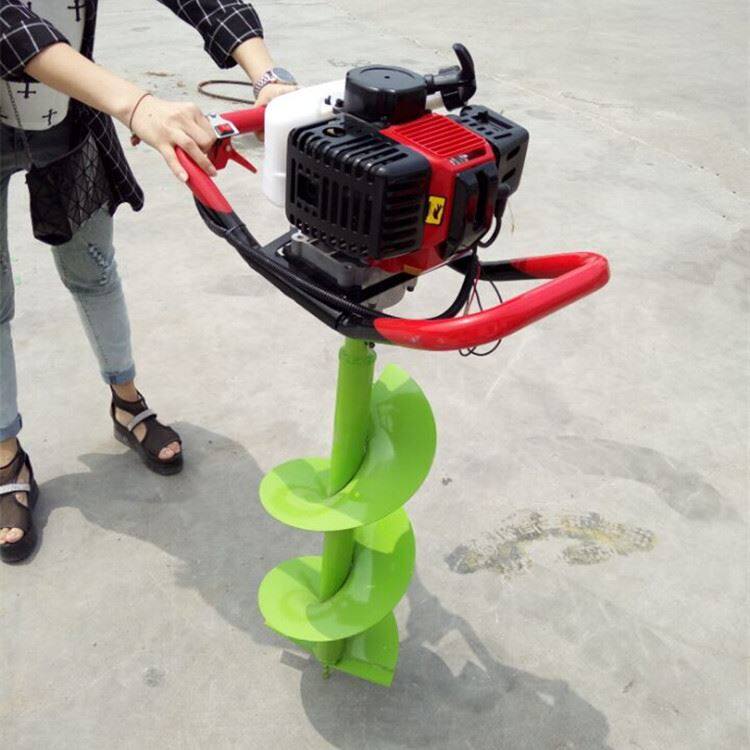 厂促手推式地钻施肥挖坑机 园林植树钻眼机 生产植树刨坑机品