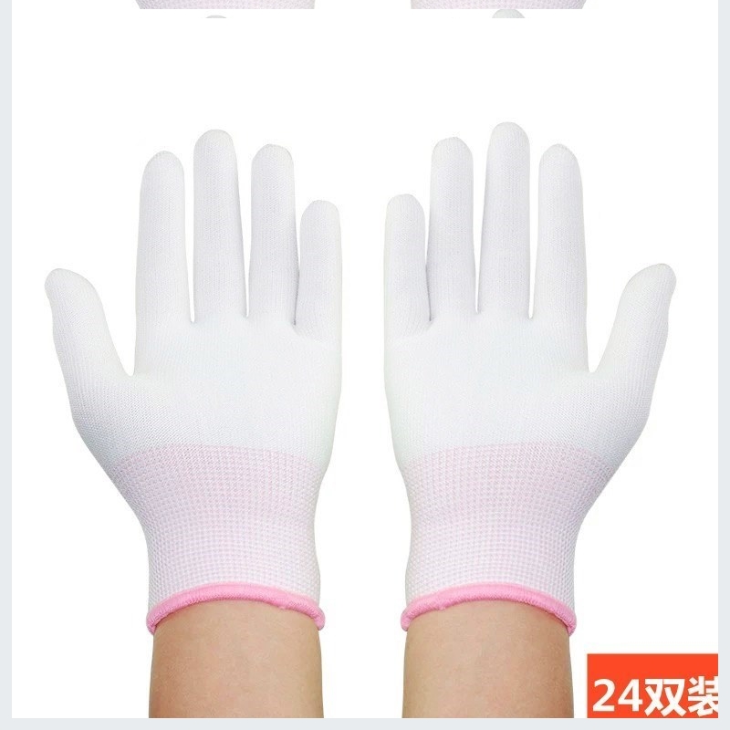 塑胶棉薄针织耐磨紧身薄款工作款薄建筑手套劳保家务电工劳动织布