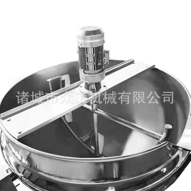 商用熟食卤煮蒸汽夹层锅熬粥化糖搅拌夹层锅全自动恒温控制炒锅