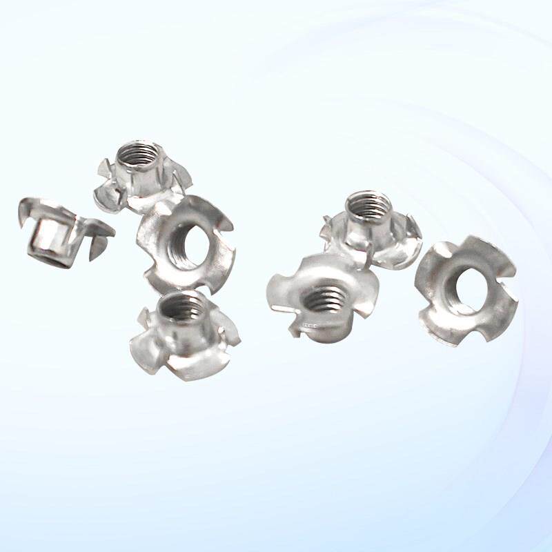 四爪螺母 爪形螺母pvc板材广告家具木板镶嵌螺帽螺丝螺母m4m5m6