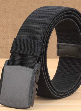 No Metal Free Over Security Elastic Woven Mens Belt Suitabl