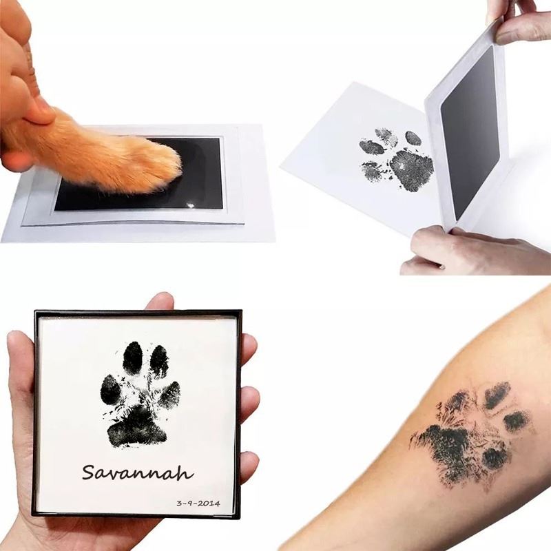 极速nkless Inkpad Kits  Months Baby Pet Dog Paw Prints Souve