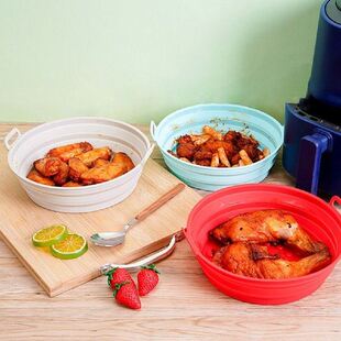极速Soft AirFryer Accessories Pizza Plate Cooking Foldable
