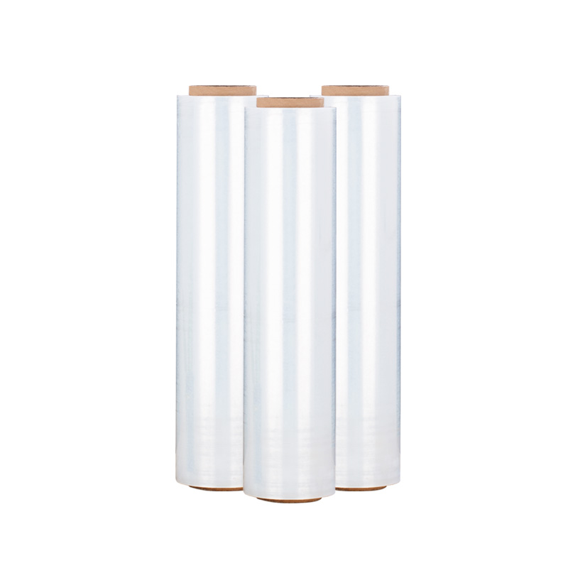 pe缠绕膜50cm打包膜托盘拉伸膜工业保鲜膜塑料包装薄膜保护膜大卷