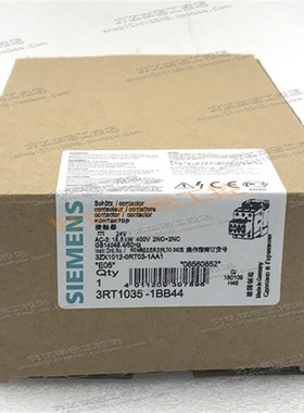 议价3RT1035-1BB44 DC24V 接触器 3RT1035-1B..4 拍前询价