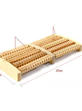 3 5 Row Wooden Foot Roller Wood Care Massage Reflexology Rel