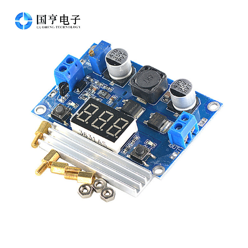 模块 DC-DC直流升压电源模块100W大功率板带数显电压表输出可调