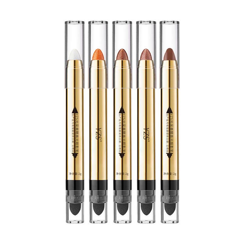 【懒人新手】单色眼影笔防水不晕染高光双头眼影棒卧蚕