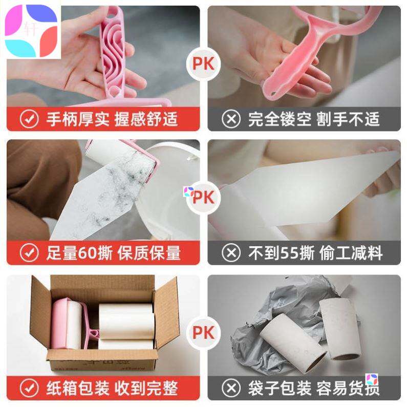 Lint Roller Pet Hair Remover Sticky Rollers Clothes Dog Cat