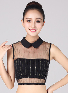 极速配毛衣的领子蕾丝假领子女百搭假领高端搭配衣服裙子秋冬网纱
