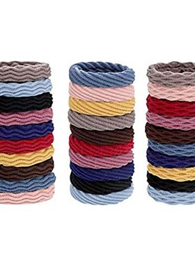 ZBORH 30 Pcs Hair Ties  Non-Slip and Seamless Hair Bands for
