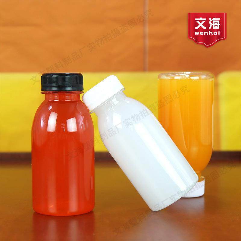 250ml透明pet塑料瓶食品级一次性有盖大口果汁酸牛奶饮料小空瓶子,包装,塑料瓶,淘宝优惠券,粉丝福利购,淘宝优惠卷