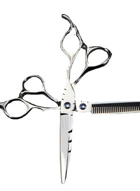 德国Gao档SY-25豹款美发剪刀理发剪平剪刘海剪牙剪打薄剪