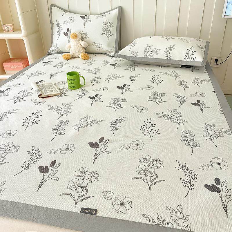 A类母婴级冰藤席冰丝凉席夏天空调三件套夏季家用可水洗折叠草席4,床上用品,冰丝席,淘宝优惠券,粉丝福利购,淘宝优惠卷