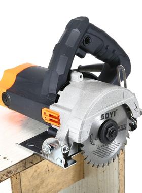 新款手提电锯开槽功机大小40940型石材切率割机 瓷砖木 工多功能