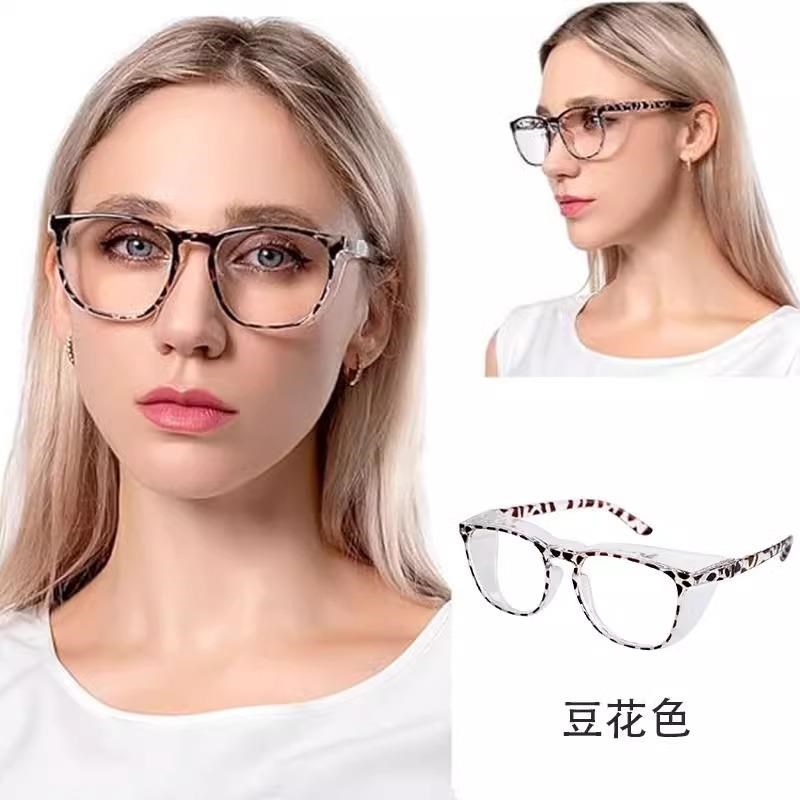 护目镜防灰尘不起雾男女平光骑行防E风眼镜劳保防飞溅过敏防蓝光