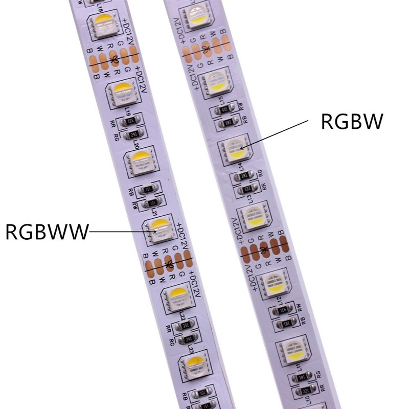 RGBW四合一led灯带12v24t伏5050RGB+暖白RGB+白光RGBww贴片软灯条