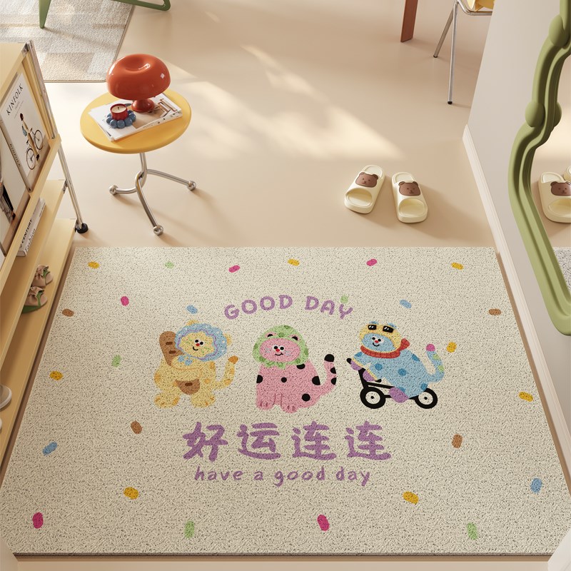 入户门家用地垫门外进门脚u踏垫室外门口丝圈防滑地毯玄关入户门