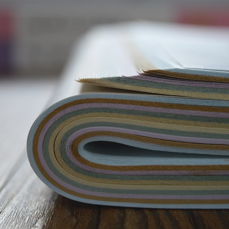 蜡染笺隋唐古宣洒金复古做旧小楷书法创作四尺半生V熟对联仿古宣