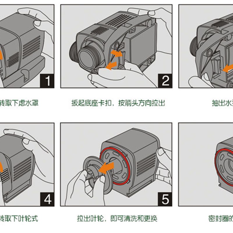 森森JTP-4000/5000/6000/7000/8000/1600S0变水族箱抽水频潜水泵