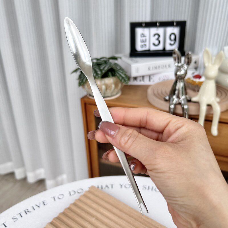 小玩意,大用处18/10不锈钢蟹勺 螃H蟹挖蟹针叉刮子海鲜龙虾钳子