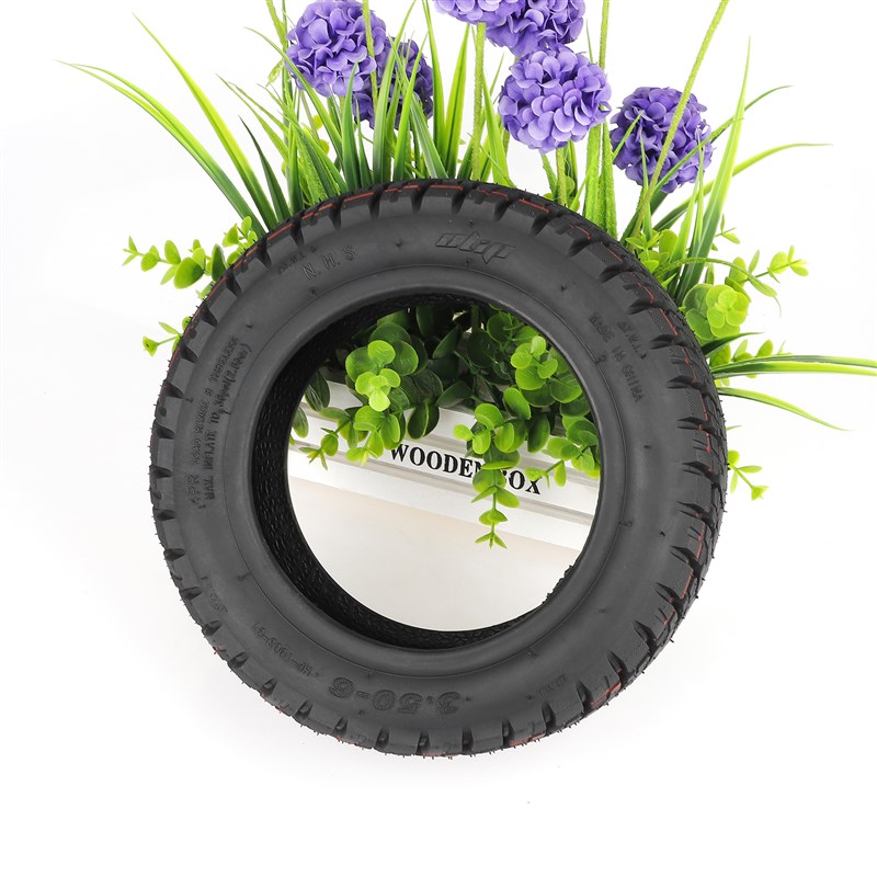 3.50-6 真空胎电动滑板车平衡车用无内胎轮胎 1H0X3.50-6 10x4.00