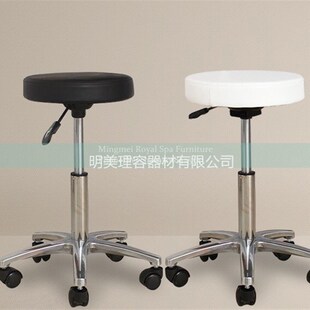明美防爆美容凳旋转升降滑轮美甲美发店大工凳理发店吧台发廊椅子