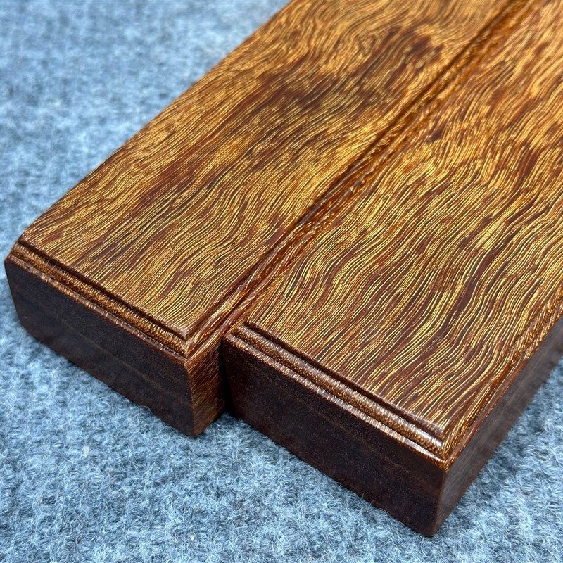 金星紫檀镇尺镇纸 原木料压纸 书法毛笔压尺 文房四宝红木镇尺