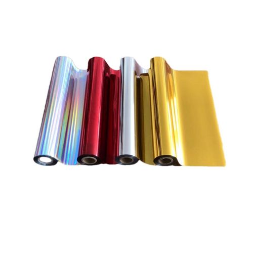 通用型烫金纸PU皮革绒布过塑纸PP塑料电化铝耐高温白色烫金纸