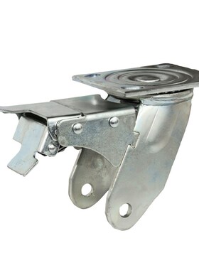 林春4系6寸重型红色PU刹车万向轮单个承载660斤脚轮4-6WJY68-SC1