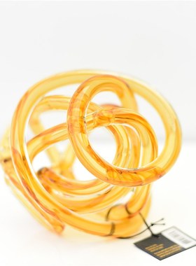 每周一三五10点上新/简约现代时尚彩色玻璃麻团摆V件家居桌面装饰