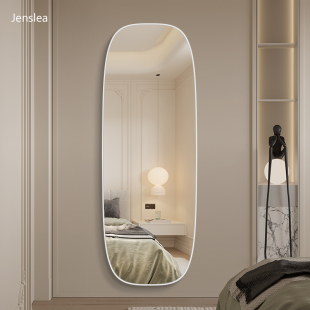 饰定制贴墙家用试衣镜 穿衣镜挂墙卧室落地镜装 法式 全身镜可壁挂式