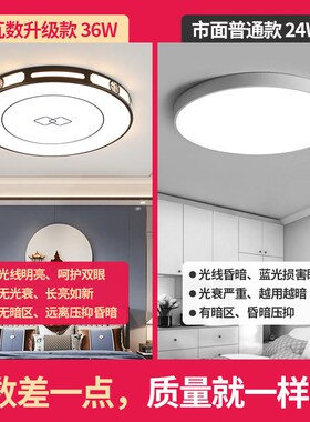 客厅灯简约现代大气2023年新款超薄led吸顶灯家用大厅卧室主灯具