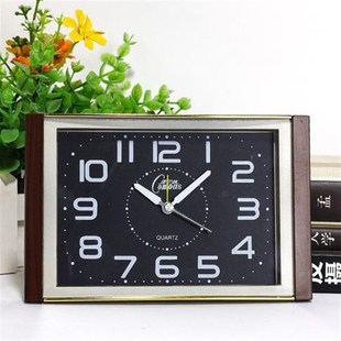 北极星大数字闹钟静音扫描简约老人学生用清晰台式桌面闹铃马蹄表